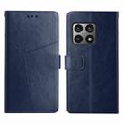 For OnePlus 10 Pro Y Stitching Horizontal Flip Leather Phone Case(Blue) - 1