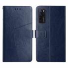 For ZTE Axon 20 4G Y Stitching Horizontal Flip Leather Phone Case(Blue) - 1