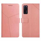 For ZTE Axon 20 4G Y Stitching Horizontal Flip Leather Phone Case(Rose Gold) - 1