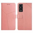 For ZTE Axon 30 Y Stitching Horizontal Flip Leather Phone Case(Rose Gold) - 1