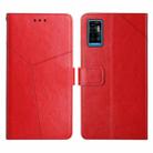 For ZTE Blade A51 Y Stitching Horizontal Flip Leather Phone Case(Red) - 1
