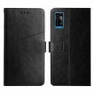 For ZTE Blade A71 Y Stitching Horizontal Flip Leather Phone Case(Black) - 1