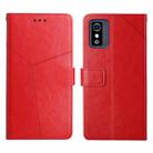 For ZTE Blade L9 Y Stitching Horizontal Flip Leather Phone Case(Red) - 1