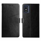 For ZTE Blade L9 Y Stitching Horizontal Flip Leather Phone Case(Black) - 1