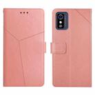 For ZTE Blade L9 Y Stitching Horizontal Flip Leather Phone Case(Rose Gold) - 1