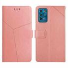 For ZTE Blade V30 Vita Y Stitching Horizontal Flip Leather Phone Case(Rose Gold) - 1