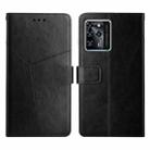 For ZTE Blade V30 Y Stitching Horizontal Flip Leather Phone Case(Black) - 1