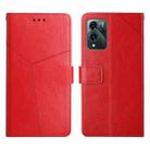 For ZTE Blade V40 Pro Y Stitching Horizontal Flip Leather Phone Case(Red) - 1