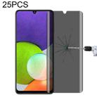 25 PCS Full Cover Anti-peeping Tempered Glass Film For Samsung Galaxy A22 4G - 1