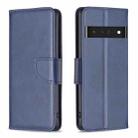 For Google Pixel 7 Pro 5G Lambskin Texture Leather Phone Case(Blue) - 1