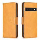 For Google Pixel 7 Pro 5G Lambskin Texture Leather Phone Case(Yellow) - 1