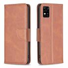 For ZTE Blade  A31 Lambskin Texture Leather Phone Case(Brown) - 1