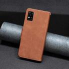 For ZTE Blade  A31 Lambskin Texture Leather Phone Case(Brown) - 3