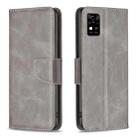 For ZTE Blade  A31 Lambskin Texture Leather Phone Case(Grey) - 1
