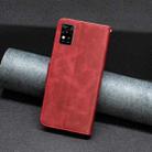 For ZTE Blade  A31 Lambskin Texture Leather Phone Case(Red) - 3
