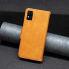 For ZTE Blade  A31 Lambskin Texture Leather Phone Case(Yellow) - 3