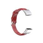 For Huawei Band 3 & 4 Pro Oil wax Leather Watch Band(Big Red) - 1