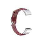 For Huawei Band 3 & 4 Pro Oil wax Leather Watch Band(Crimson) - 1