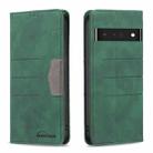 For Google Pixel 7 Pro 5G Magnetic Splicing Leather Phone Case(Green) - 1
