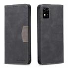 For ZTE Blade  A31 Magnetic Splicing Leather Phone Case(Black) - 1