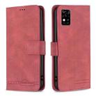 For ZTE Blade  A31 Magnetic Clasp RFID Blocking Anti-Theft Leather Phone Case with Holder & Card Slots & Wallet(Red) - 1