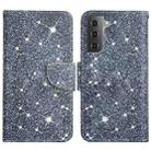 For Samsung Galaxy S22 5G Painted Pattern Horizontal Flip Leather Phone Case(Gypsophila) - 1