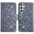 For Samsung Galaxy S22 Ultra 5G Painted Pattern Horizontal Flip Leather Phone Case(Gypsophila) - 1