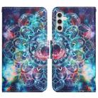 For Samsung Galaxy A13 5G Painted Pattern Horizontal Flip Leather Phone Case(Starry Mandala) - 1