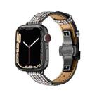 Slimming Butterfly Buckle Watch Band For Apple Watch Series 8&7 41mm / SE 2&6&SE&5&4 40mm / 3&2&1 38mm(Houndstooth Coffee Black) - 1