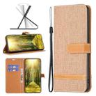 For Nokia G11 / G21 Color Matching Denim Texture Horizontal Flip Leather Case(Brown) - 1