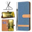 For Nokia G11 / G21 Color Matching Denim Texture Horizontal Flip Leather Case(Dark Blue) - 1