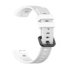 For Huawei Band 3 & 4 Pro Silicone Watch Band(White) - 1