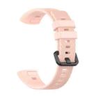 For Huawei Band 3 & 4 Pro Silicone Watch Band(Pink) - 1