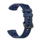 For Huawei Band 3 & 4 Pro Silicone Watch Band(Navy Blue) - 1