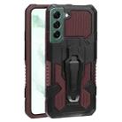 For Samsung Galaxy S22+ 5G Armor Warrior Shockproof PC + TPU Phone Case(Coffee) - 1