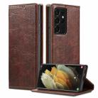 For Samsung Galaxy S21 5G Vintage Bark Texture Wallet Leather Phone Case(Brown) - 1