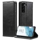 For Samsung Galaxy S22 5G Vintage Bark Texture Wallet Leather Phone Case(Black) - 1