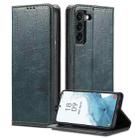 For Samsung Galaxy S22 5G Vintage Bark Texture Wallet Leather Phone Case(Green) - 1