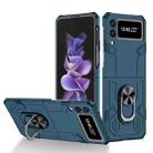 For Samsung Galaxy Z Flip3 5G Matte UV Shockproof Phone Case(Dark Blue) - 1