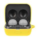 Solid Color Earphone Protective Case with Hook For Sony LinkBuds WF-L900(Yellow) - 1