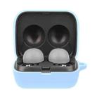 Solid Color Earphone Protective Case with Hook For Sony LinkBuds WF-L900(Sky Blue) - 1