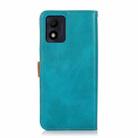 For Alcatel 1B 2022 KHAZNEH Dual-color Cowhide Texture Flip Leather Phone Case(Blue) - 3