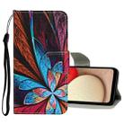 For Samsung Galaxy A22 4G Colored Drawing Pattern Flip Leather Case(Colorful Flowers) - 1