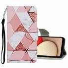 For Samsung Galaxy A42 5G Colored Drawing Pattern Flip Leather Case(Marble) - 1