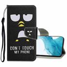 For Samsung Galaxy S22 5G Colored Drawing Pattern Flip Leather Case(Penguin) - 1