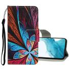 For Samsung Galaxy S22 5G Colored Drawing Pattern Flip Leather Case(Colorful Flowers) - 1