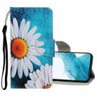 For Samsung Galaxy S22 5G Colored Drawing Pattern Flip Leather Case(Chrysanthemum) - 1