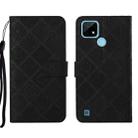 For OPPO Realme C20 / C21 Ethnic Style Embossed Pattern Leather Phone Case(Black) - 1