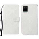 For vivo Y21 Ethnic Style Embossed Pattern Leather Phone Case(White) - 1