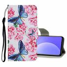 For Xiaomi Redmi K40 Colored Drawing Pattern Flip Leather Case(Dragonfly Flower) - 1